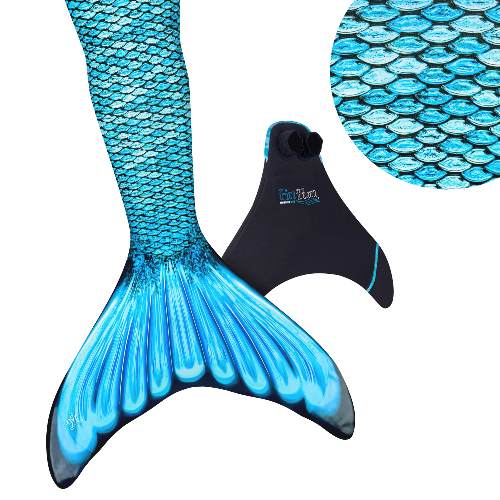 Kids Mermaid Tails for Swimming by Fin Fun- With Monofin | eBay