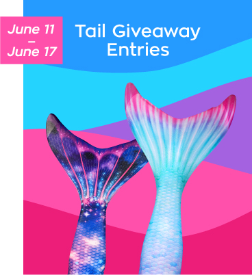 mermaid tail giveaways