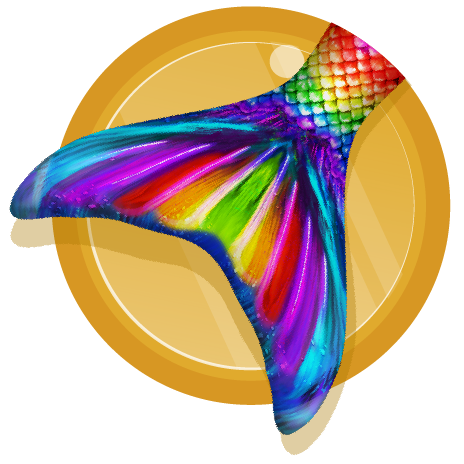 Serena's Rainbow Reef Mermaid Tail