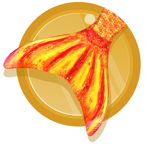 Destiny's Tropical Sunrise Mermaid Tail