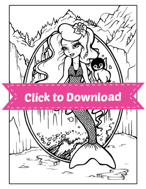 mermaid coloring pages