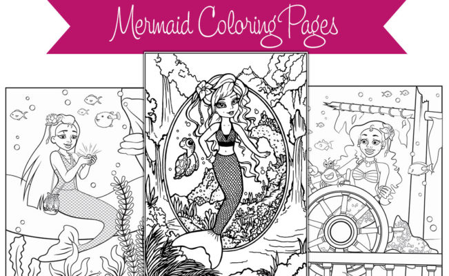 New Mermaid Coloring Page – Brynn