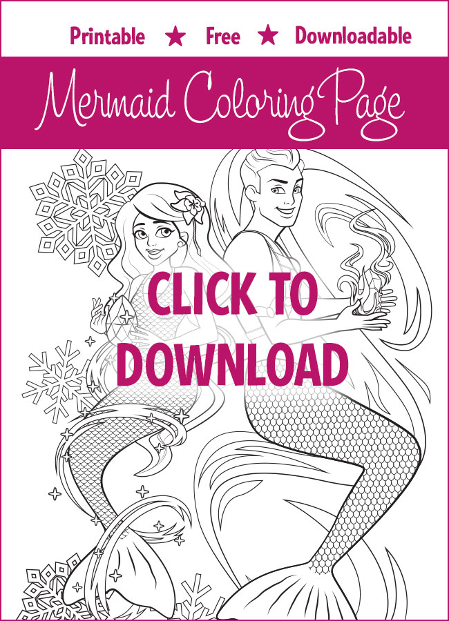 mermaid coloring pages