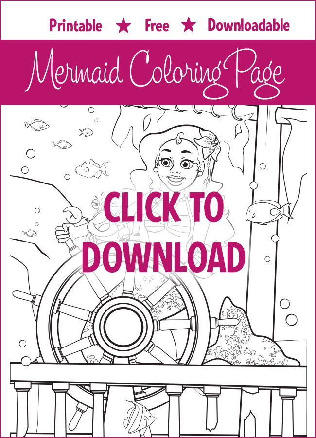 mermaid coloring pages