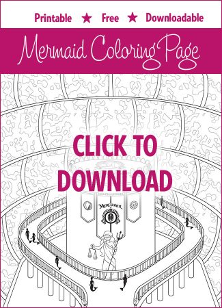 free mermaid coloring page