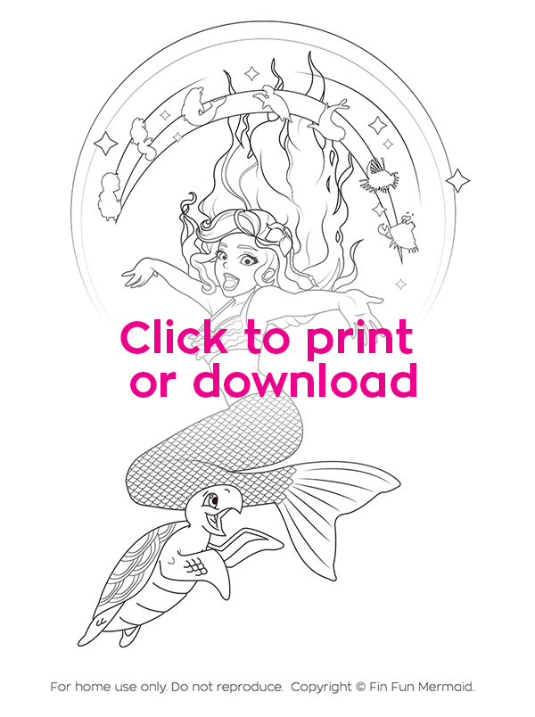 Mermaiden Zoey Coloring Page