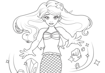 Crystal’s Ice Powers Coloring Sheet