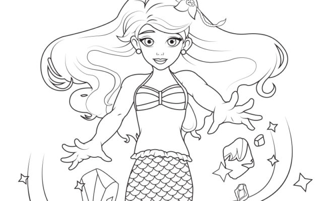 Crystal’s Ice Powers Coloring Sheet