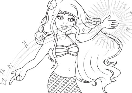 Serena & Picasso Coloring Page