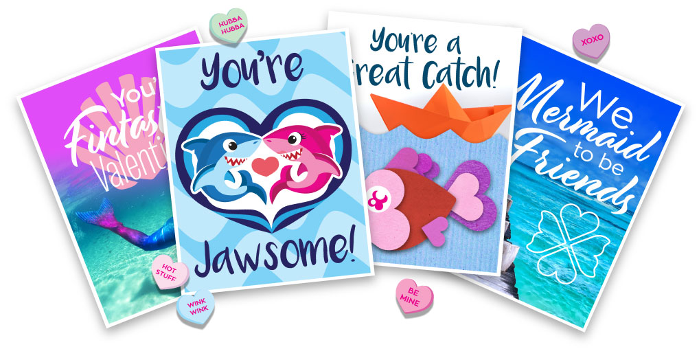 Free Printable Mermaid Valentine Cards! – FinFriends