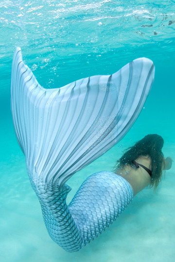 Silver Lightning Mermaid Tail | FinFriends