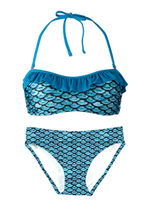 Mariana’s Tidal Teal Bandeau Bikini Set – FinFriends