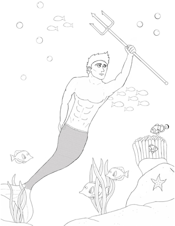 Free Mermaid Coloring Pages | FinFriends