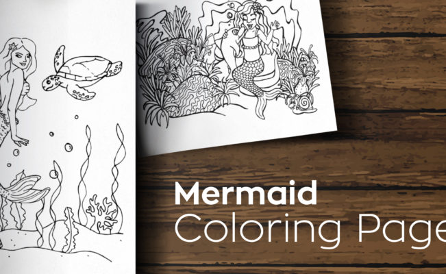 Free Mermaid Coloring Pages