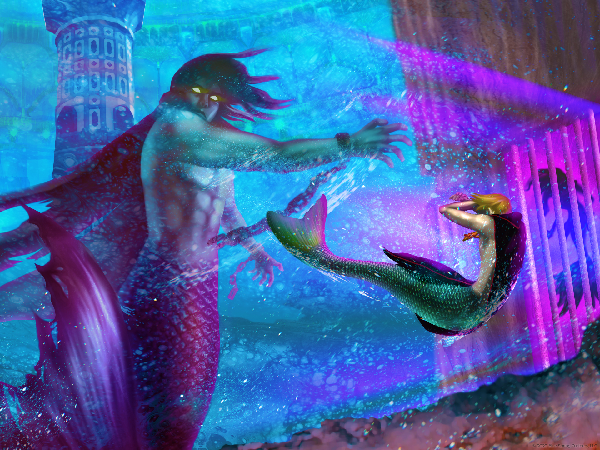 a mermaid story of epic proportions where Damon frees Calisto