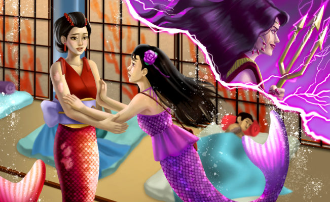 Speed Paint – Jia Hurries Home | Mermaiden Tales